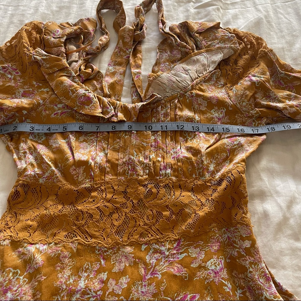 Free‎ People Lucie Floral Lace Mini Dress - Picture 7 of 10